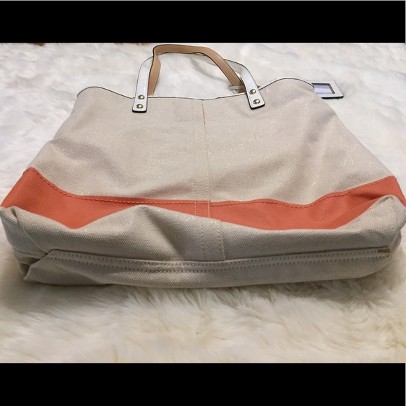 Vintage Rare COACH Beach Umbrella BAG Canvas Tote - Picture 9 of 16